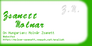 zsanett molnar business card